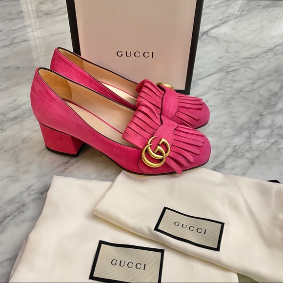 Gucci Shoes - Beautiful✨Gucci 🌟Suede Marmont Fringe Pumps